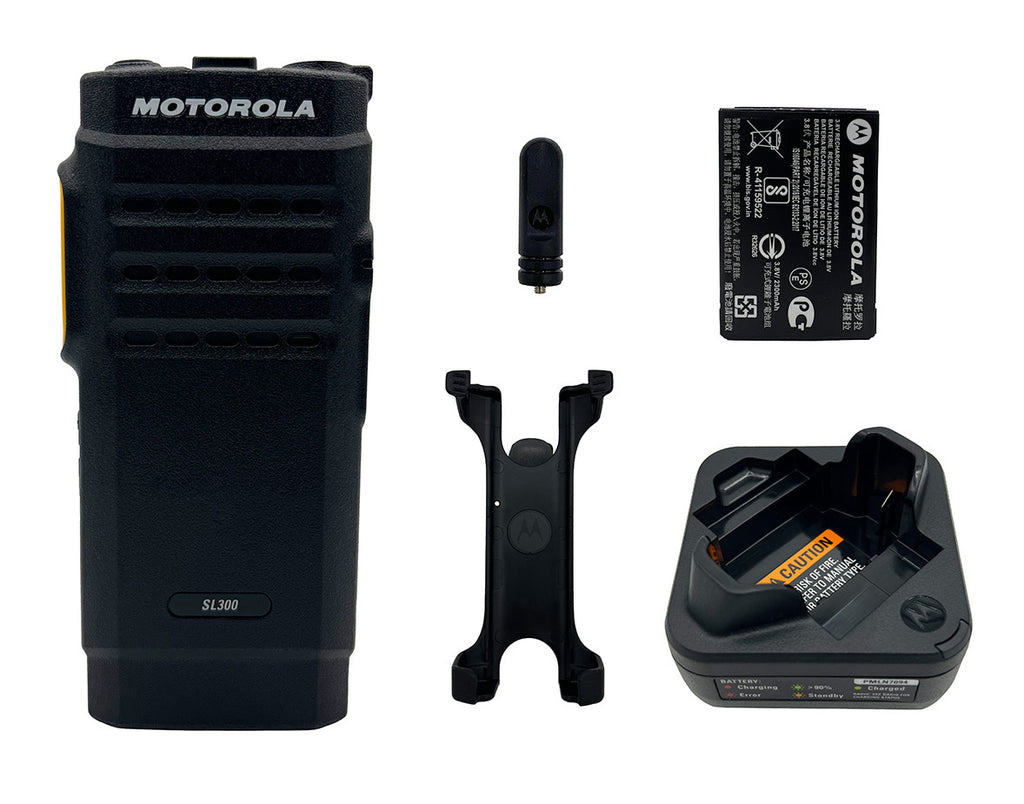 Motorola SL300 UHF 403-470Mhz 99Ch XPR Digital Analog Radio AAH88QCP9JA2AN