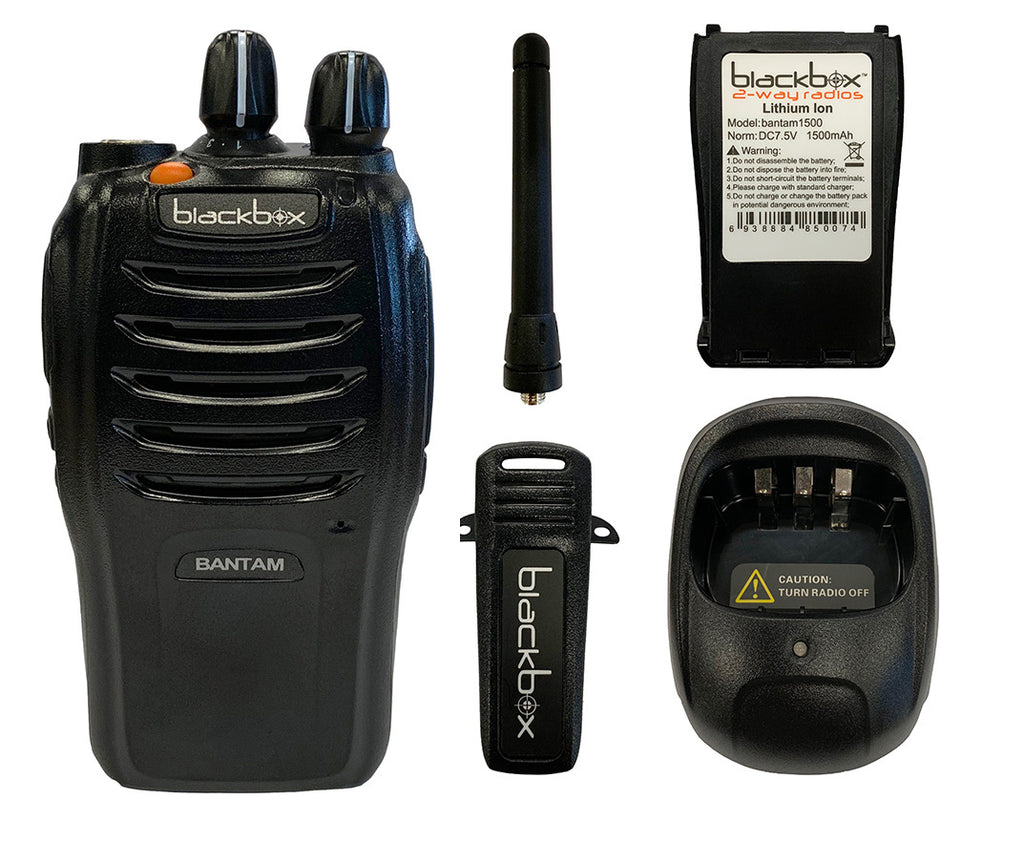 New Blackbox Bantam UHF 400-470Mhz 16Ch 4W Two Way Radio