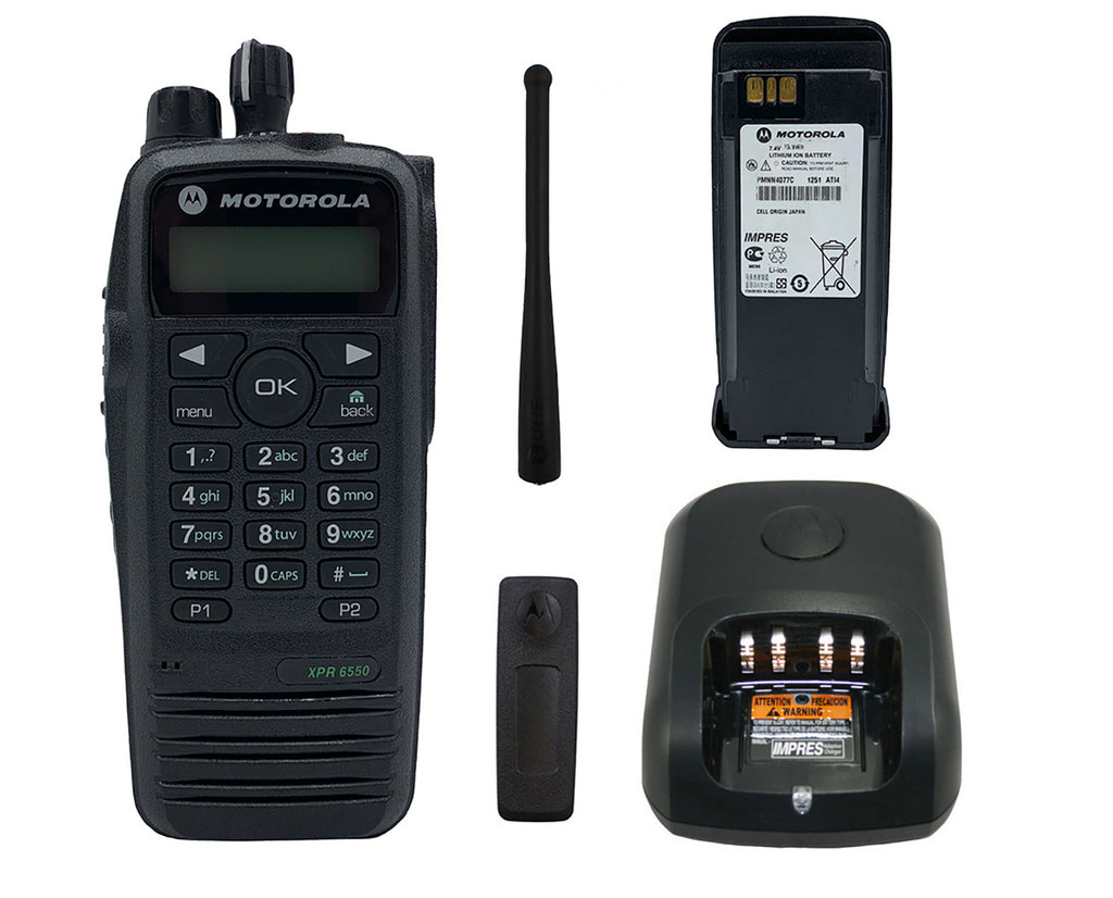 Motorola XPR6550 UHF 403-470Mhz 4W Digital Analog Radio AAH55QDH9LA1AN
