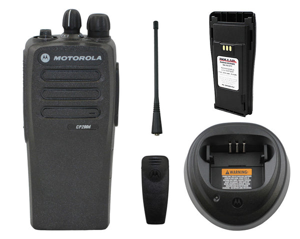 Motorola CP200D UHF 403-470Mhz 16Ch 4W Digital Analog MotoTRBO Radio AAH01QDC9JC2AN