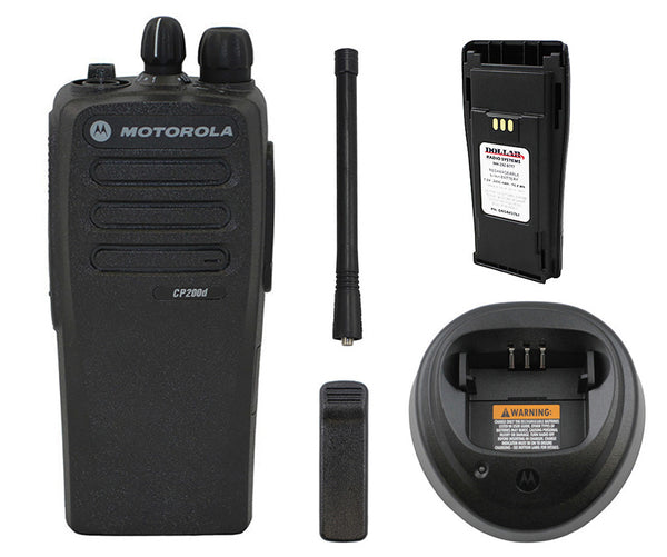 Motorola CP200D VHF 136-174Mhz 16Ch 5W Digital Analog AAH01JDC9J2AN